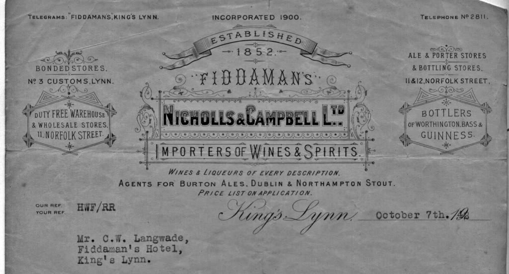 nicholls campbell ltd billheading
